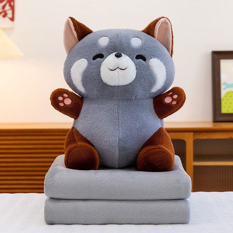 Manta de aire acondicionado de dibujos animados, almohada, edredón, almohada de siesta multifuncional dos en uno, venta directa de fábrica, comercio exterior al por mayor