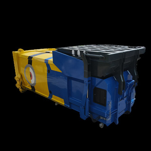 Hook arm car Mobile compression garbage station large 22 square dustbin Integrated Sanitation treatment equipment