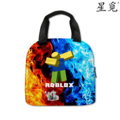 3D新品罗布乐思 ROBLOX 午餐包中小学生保温饭盒手提包