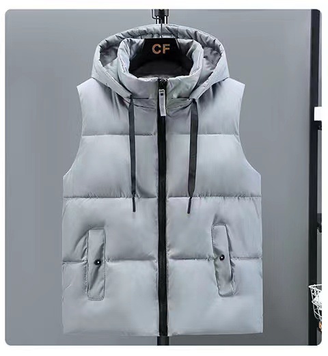 Gilet in cotone da uomo, autunno e inverno, gilet caldo e spesso, stile coreano, alla moda, lucido, lavaggio gratuito, coppia, gilet in cotone_voghion.com