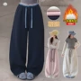 女童冬款外穿拖地针织裤