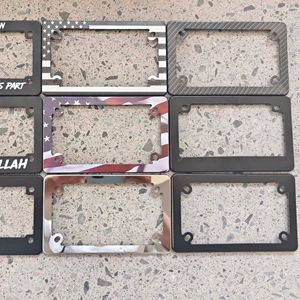 Us Standard License Plate Frame for Motorcycles, Modified for Customization, Personalized Design
