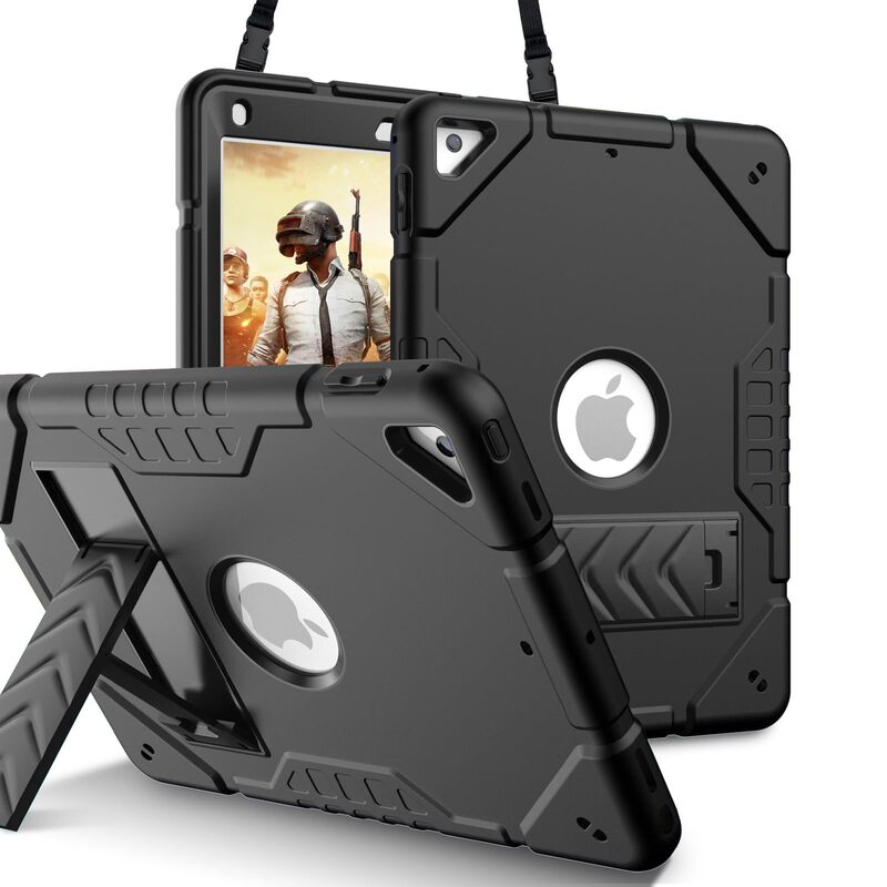 Suitable for iPad 9.7-Inch 5Th-6Th Generation Tablet Computer Protective Case, Ready for Supply, Stand, Three-Proof Case, Shockproof Case, Anti-Drop Case