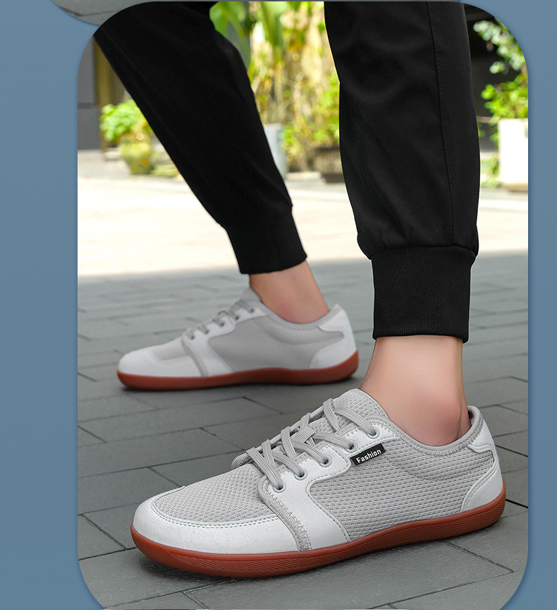 Trendy Moral Training Board Shoes For Men, Mesh Breathable Versatile Sports Casual Shoes, Outdoor Wide-toe Shoes_vogvips.com