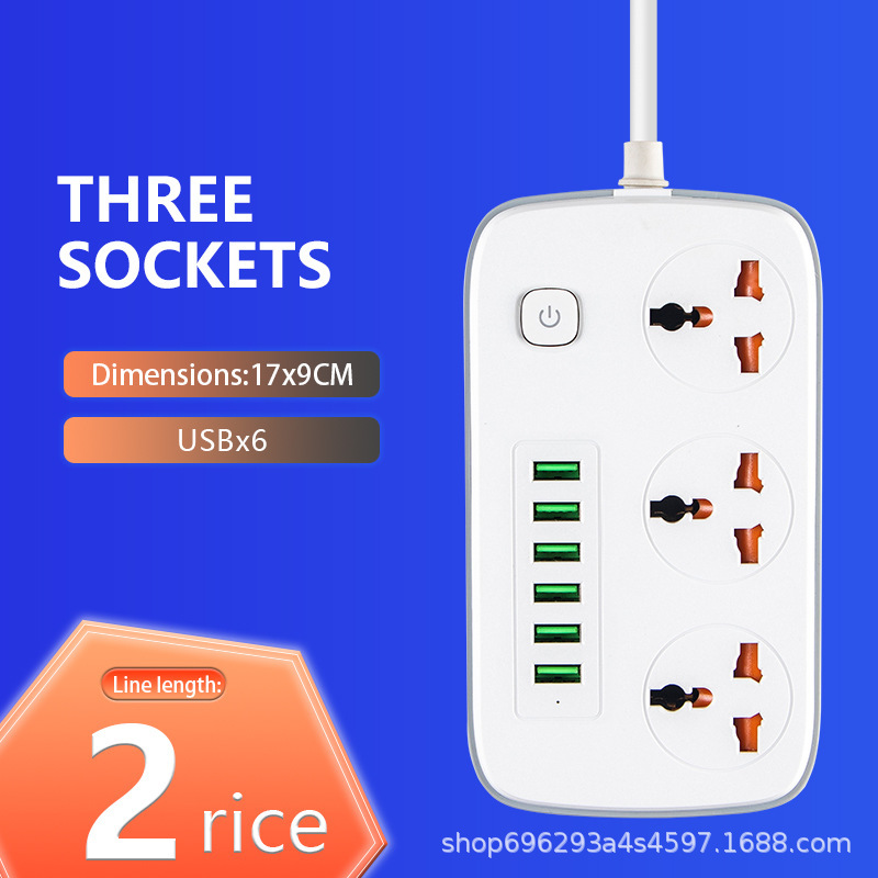 6USB 5USB + 1PD TYPE-C Carga estándar europeo regulación europea Amazon enchufe aprobado