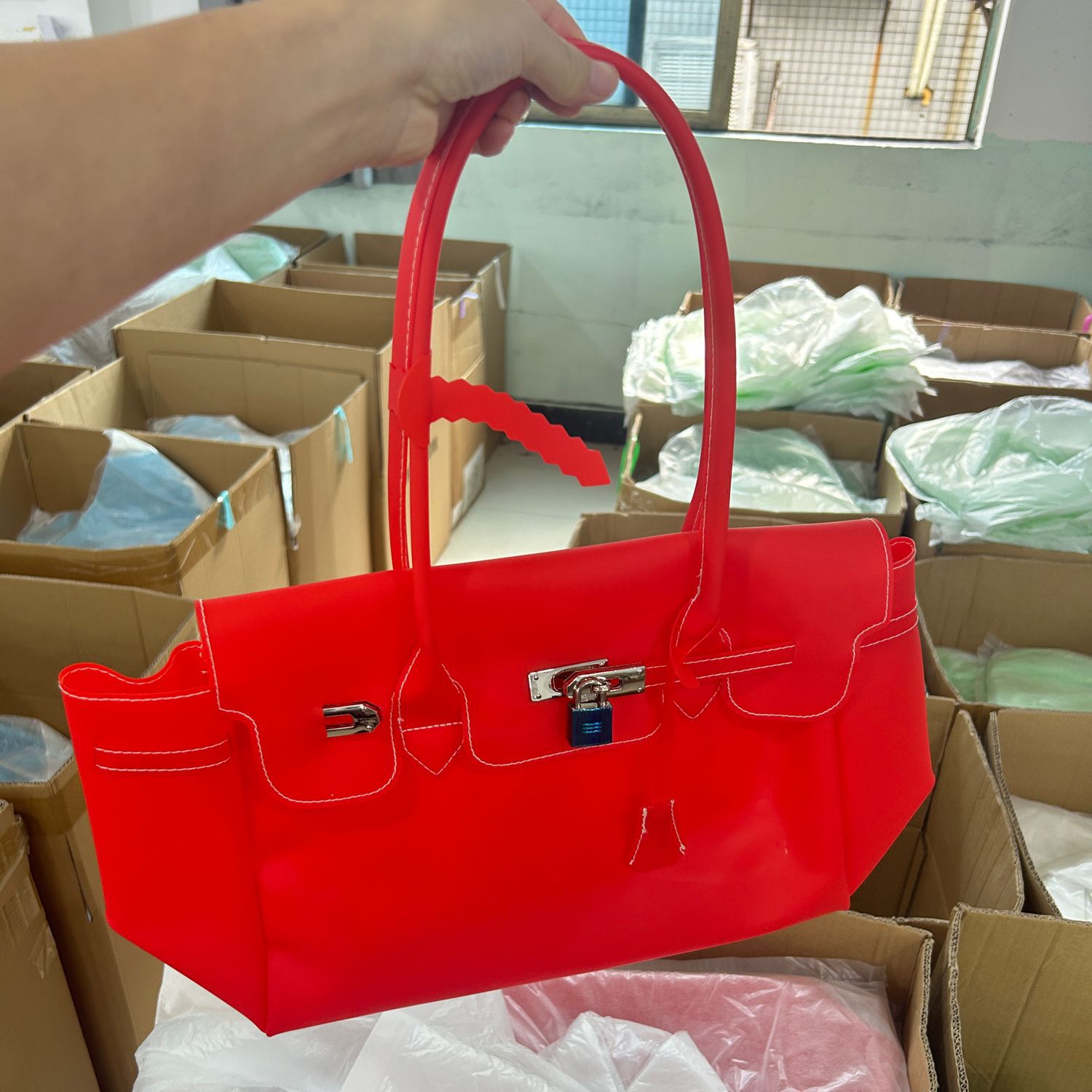 Jellyfirkin nuevo verano nuevokiiikiii bolso de jalea bolso de hombro de gran capacidad bolso de brazo image 23