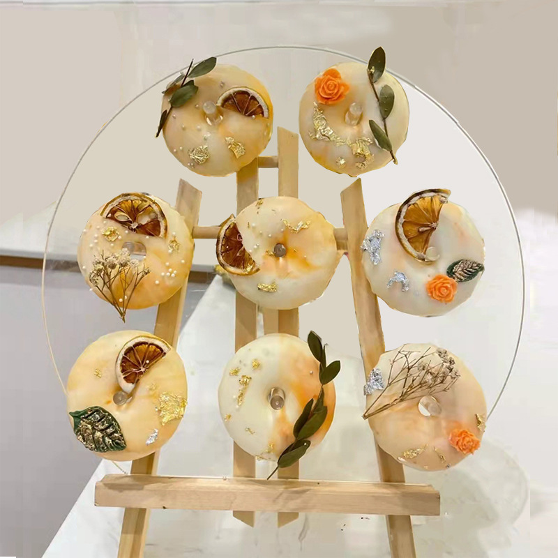 新中式婚礼订婚宴甜品台展示架生日宴会蛋糕架实木套装装饰摆件|undefined