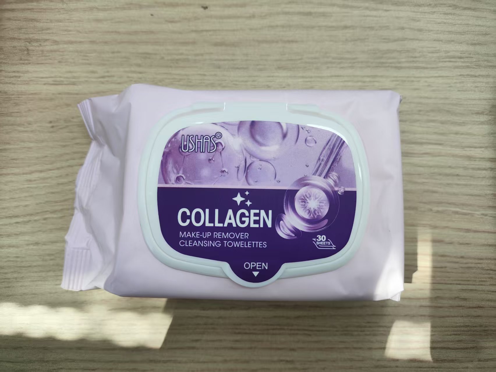 USHAS Desmaquillador de punto transfronterizo europeo y americano Toallitas Desmaquillador desechable Limpieza profunda, suave y no irritante SHA007