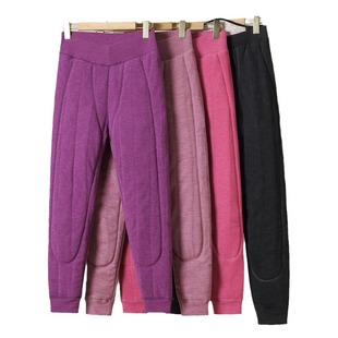 Middle-aged and elderly winter warm pants for mom and dad fleece-lined thickened women's autumn pants cotton pants women's pants warm leggings