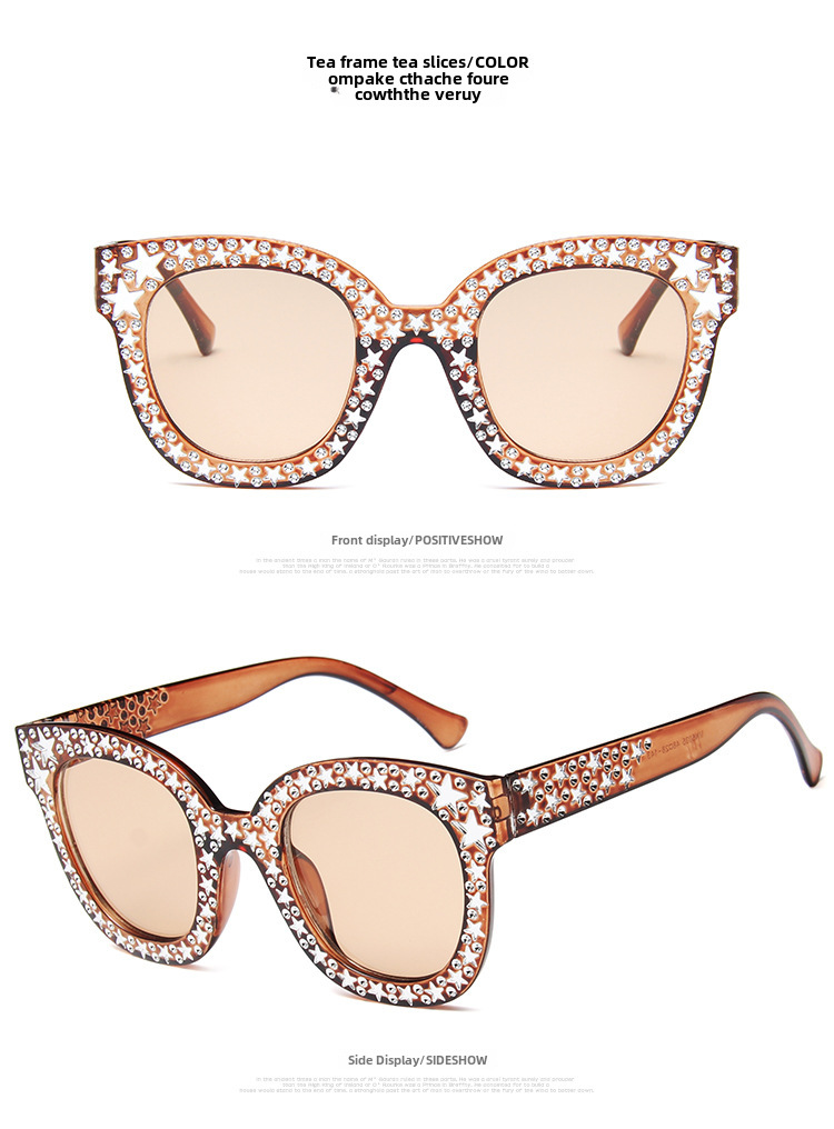 Personalized Five-pointed Star Jelly Color Sunglasses Fashion Colorful Ocean Sunglasses Cute Playful Glasses 5035_voghion.com