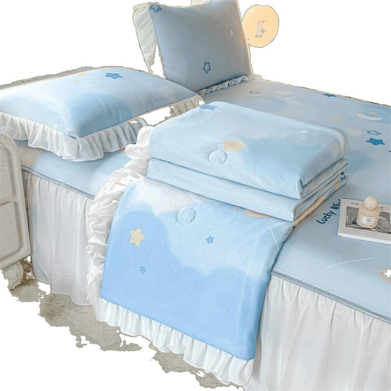 Mat, summer duvet, summer silk set, 4 piece set