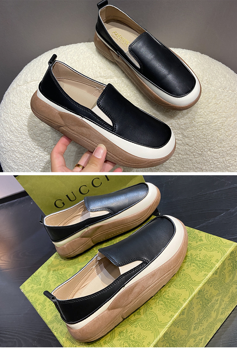 Comfortable Retro Casual Shoes With Thick Sole For Women_voghion.com
