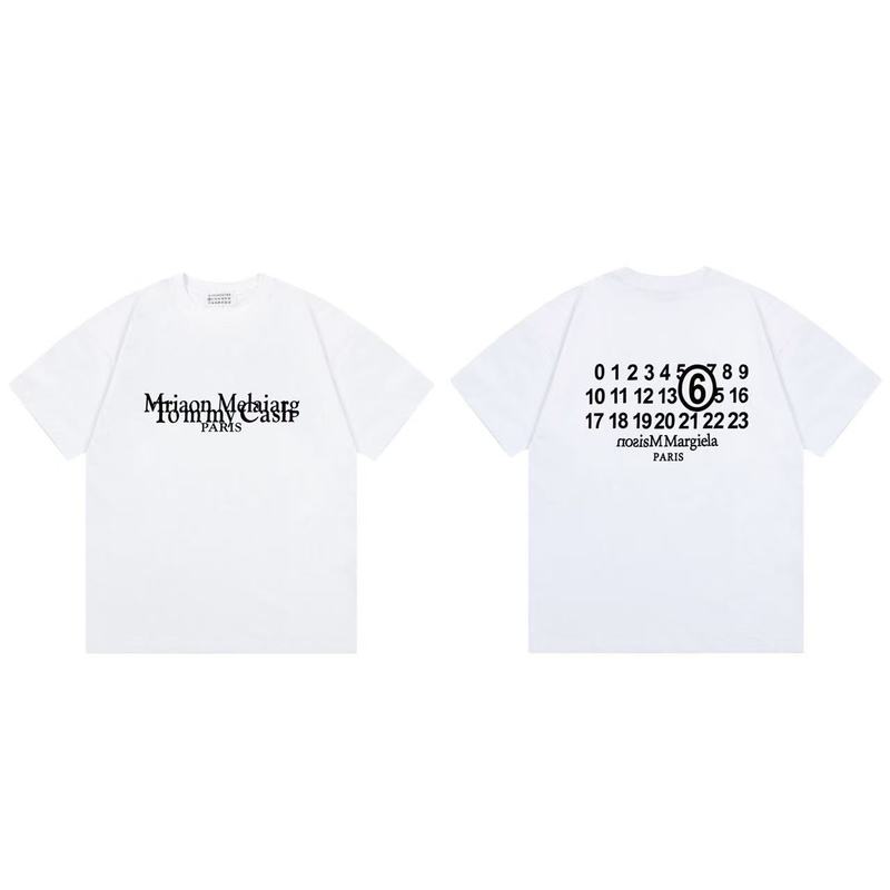 国境を越えたファッションのメイソンmargieraマギラプリントMM6純綿男女同一タイプtシャツの代理|undefined