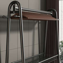 【巨粗32管】衣架落地立式特粗厚出租屋卧室阳台内加高挂衣服架子