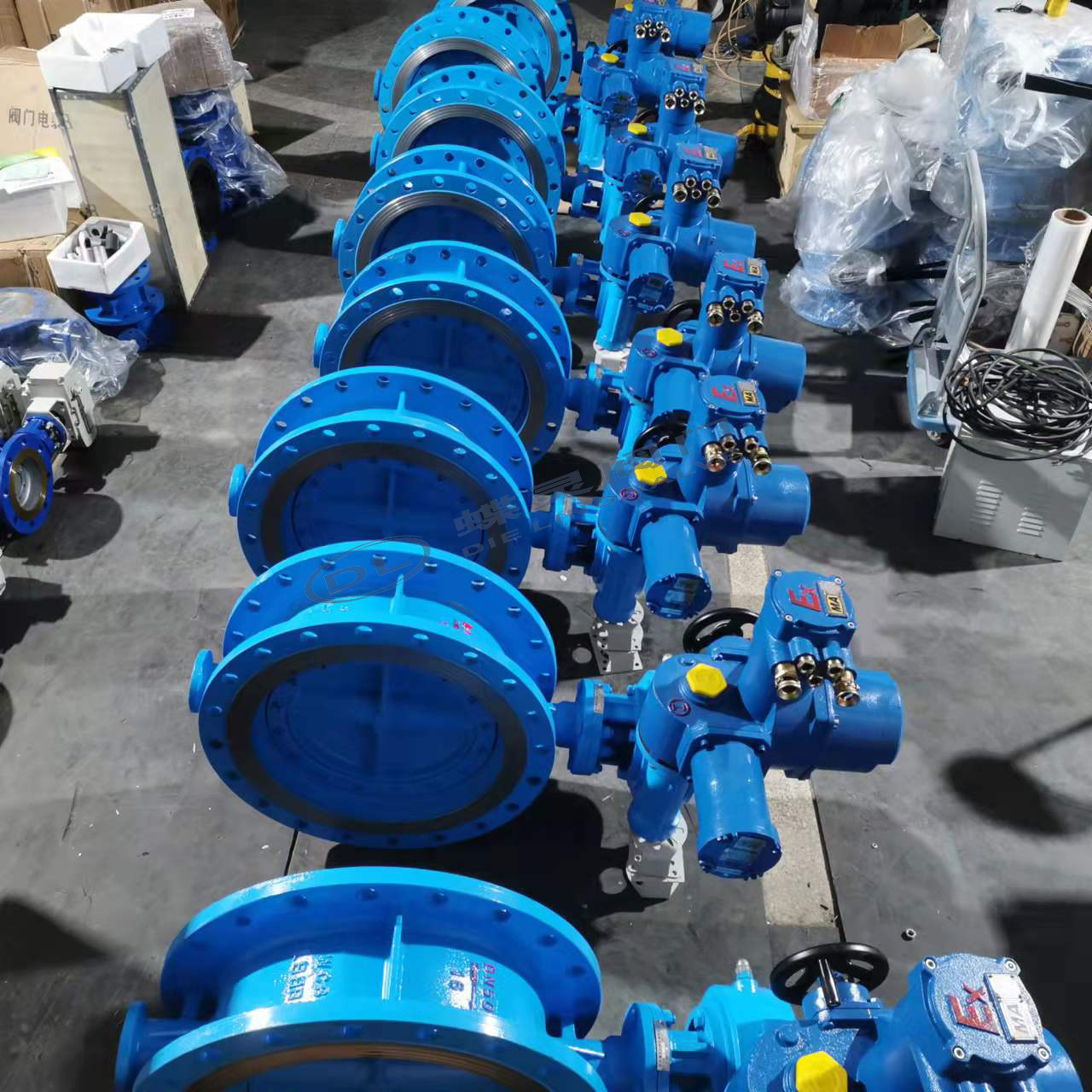 WSD941X-16Q-DN800矿用隔爆兼本安型蝶阀 电动瓦斯专用法兰蝶阀阀