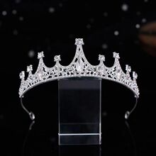 厂家批发新娘皇冠头饰生日皇冠网红氛围拍照道具水钻头饰仙女王冠