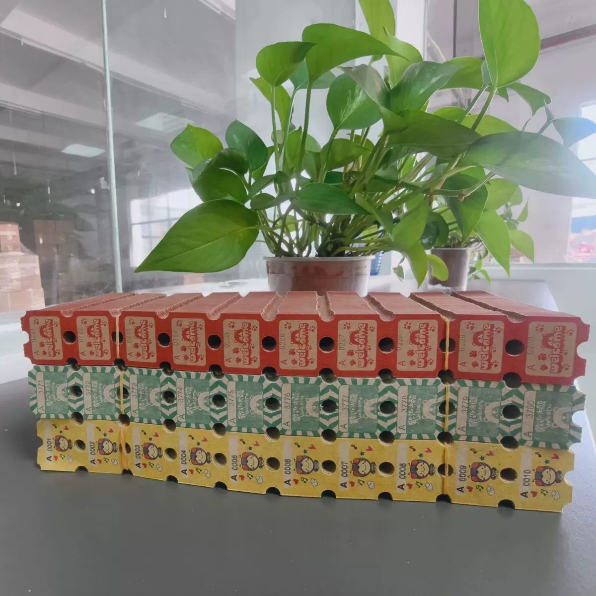 彩票纸工厂生产电玩娱乐游戏机半票双面灰纸环保兑换票彩票来图制