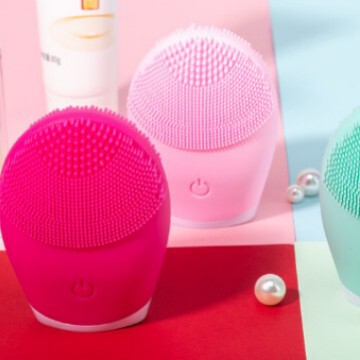 シリコーン振動マッサージ電動洗顔器美肌若返り導入ミニ防水音波洗浄洗顔器|undefined