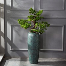 落地陶瓷大花瓶现代中式摆件客厅酒店大堂复古插花器家居软装饰品