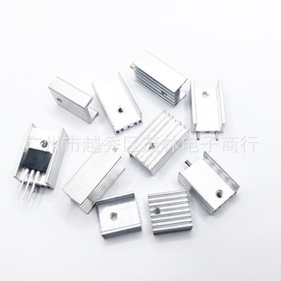 Triode To220 Heat Dissipation Aluminum Sheet Mos Tube Field Effect Heat Sink 6063 Alloy 15 * 10 * 20