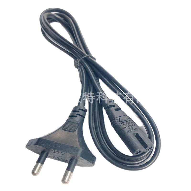 TIS泰国两插8字尾电源线 二芯泰国电源线2芯0.75平方泰式电源线