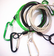 鋼絲繩鑰匙扣安全繩 防摔防盜鋼絲繩拉索拉線定制 彩色鋼絲繩