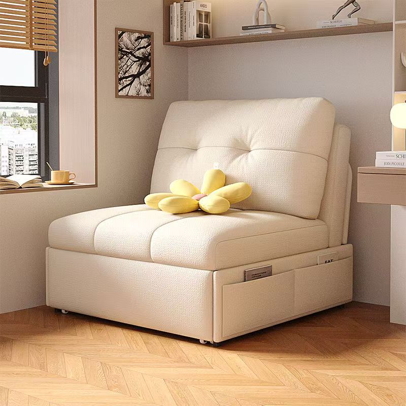 Sofa Bed Cream Style Small Apartment Multi-functional Dual-purpose Living Room Internet Celebrating Same Style Telescopic Balcony Single Folding Sofa