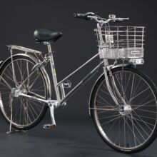 26寸日式通勤车防扎胎内三速304不锈钢材质日本自行车