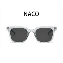 百搭素颜冰透灰氛围感太阳镜男款NACO防紫外线偏光可配近视墨镜女