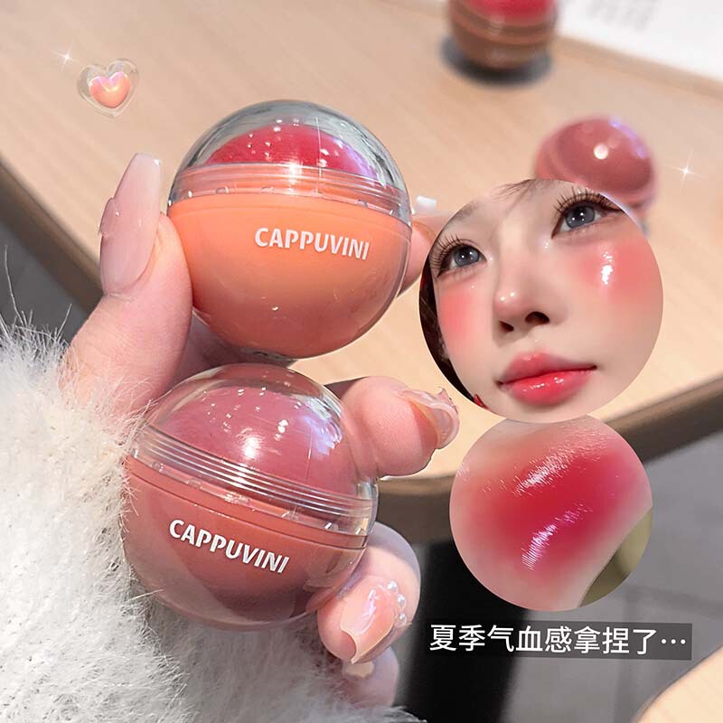 カプチーニ バイタリティ ジュース ブラッシュ ボール 立体的に明るく自然な赤みを高め、高級感のある発色と自然にフィットするメイクアップ|undefined