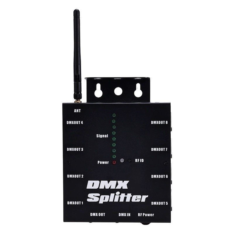 Трансграничный бестселлер, 8-канальный беспроводной разветвитель DMX512, контроллер DMX, усилитель сигнала сценического освещения