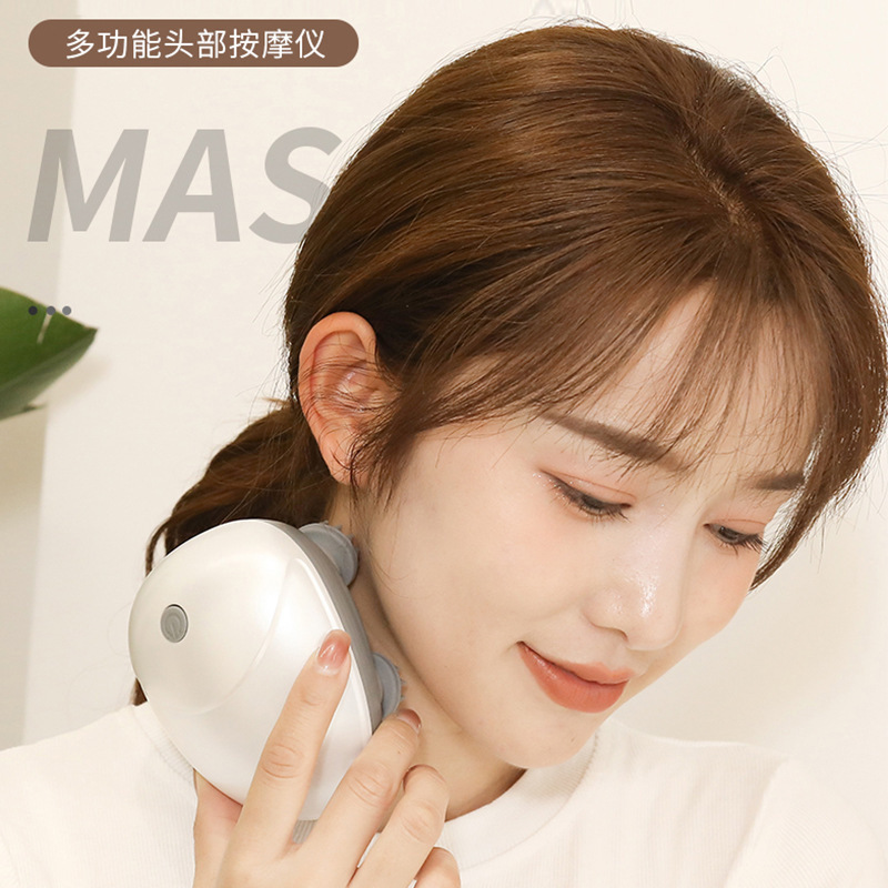 ヘッドマッサージクロス頭皮竜爪手多機能ペットヘッドマッサージ器充電マッサージ器|undefined