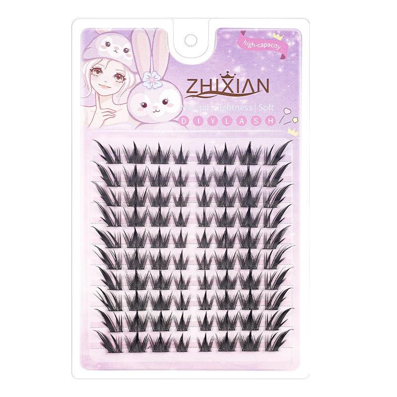 Pestañas postizas, retrato familiar, pegamento de gran capacidad, girasol, zorro, garra de gato, rollo de flores grande natural, pestañas silvestres puras