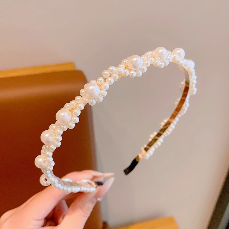 Super Hada niña princesa tocado horquilla de alto sentido de los niños perla diadema niña Mori Hada belleza no apretado pelo paquete