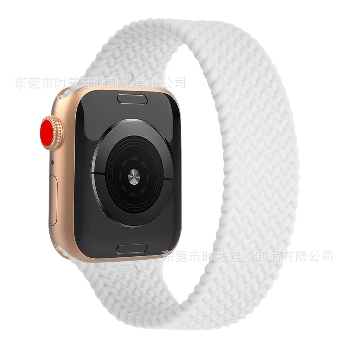Applicable Apple Watch8/7/Ultra/SE integrated weaving iWatch silicone strap