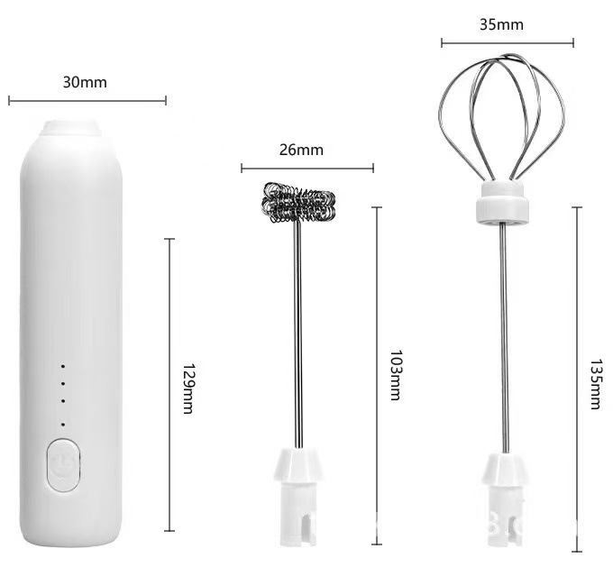 307 White Double-Cycling Stirrer + Lantern Stick (Chinese)