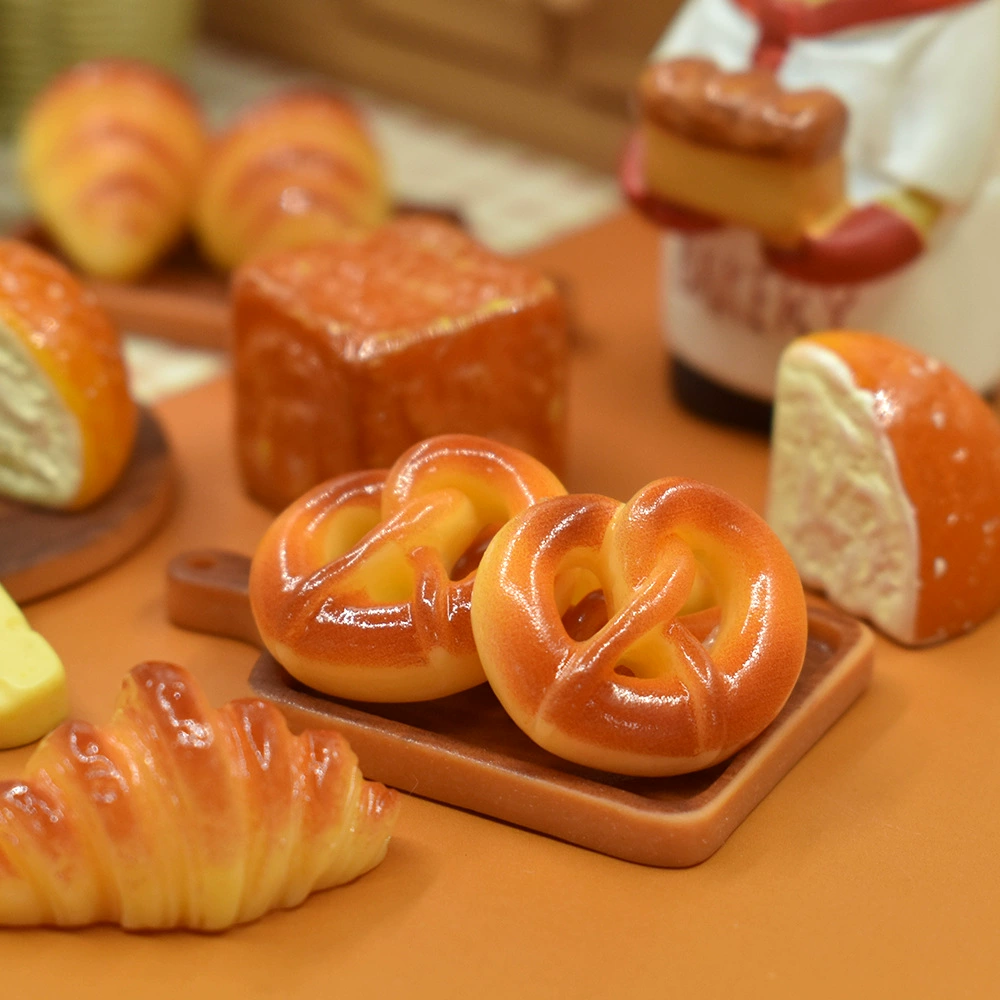 Маленькая кремовая игрушка для кухни, семейная игрушка для кукольного домика, хлеб, своими руками