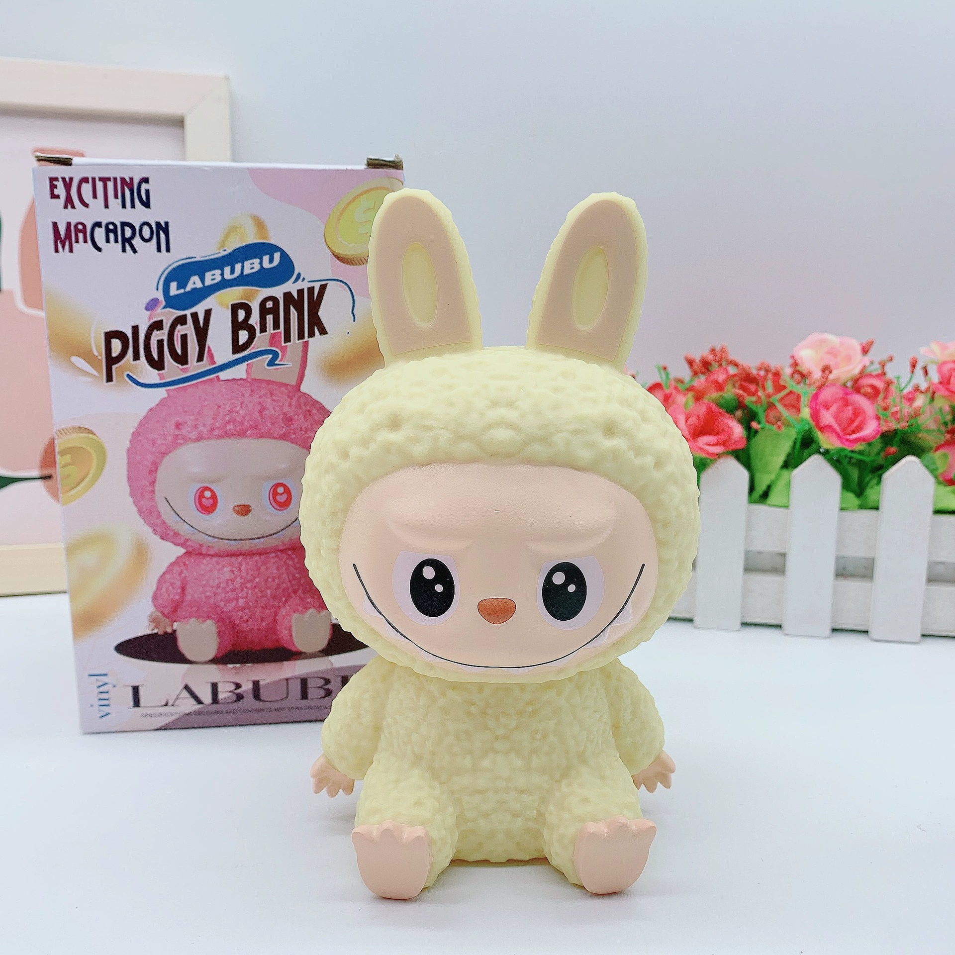 Милая настольная кукла из мультфильма, пластик, игрушка, детские монеты, новая коллекция, копилка