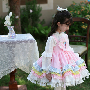 2025�����¿�ͯ�bŮͯ�ɐ۷�ɫȹ�Ӄɼ��׃�ͯ������Lolita����ȹ
