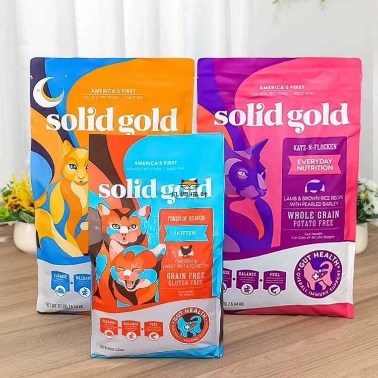 Корм для кошек SolidGold 12 фунтов Золотая упаковка Вегетарианский Курица Рыба Перепел Котенок Взрослый кот Куриный вкус 5,44 кг