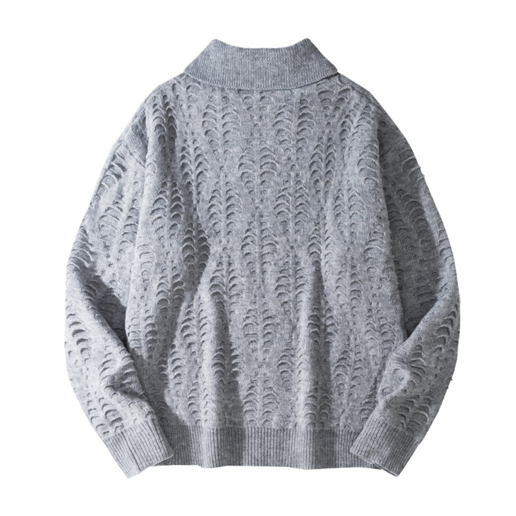 Winter Cable Knit Sweater For Men - Preppy & Cozy Crewneck Pullover With Ribbed Hem Fashion Trends_voghion.com