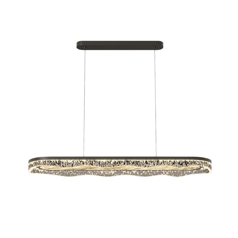 [Selección estricta] Lámpara de lujo minimalista italiana moderna simple y brillante para proteger los ojos del vestíbulo rectangular luz principal de espectro completo