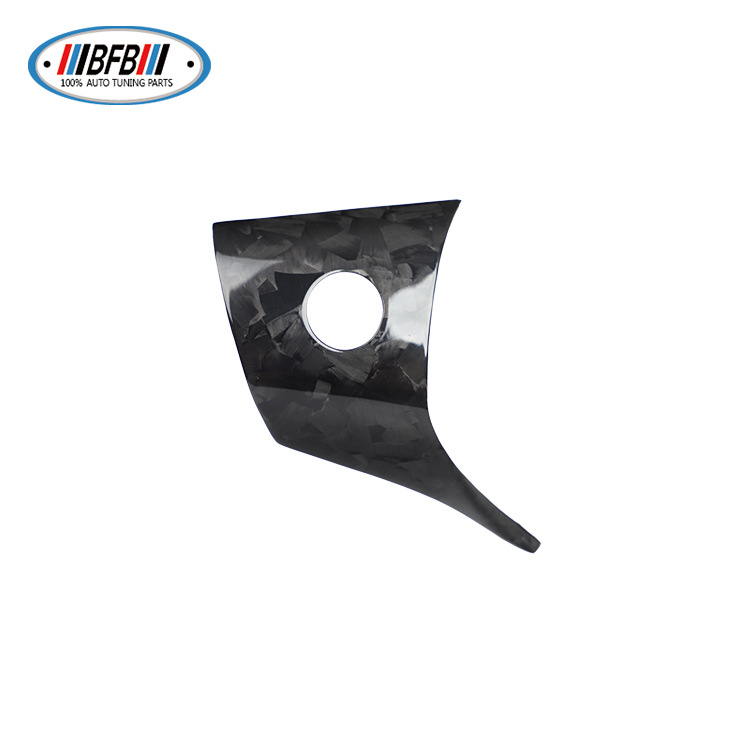 100% Real Carbon Fiber Steering Wheel Cover Sticker - For Tesla Model Y 3 - Carbon Fiber Steering Wheel Cover 3-Piece