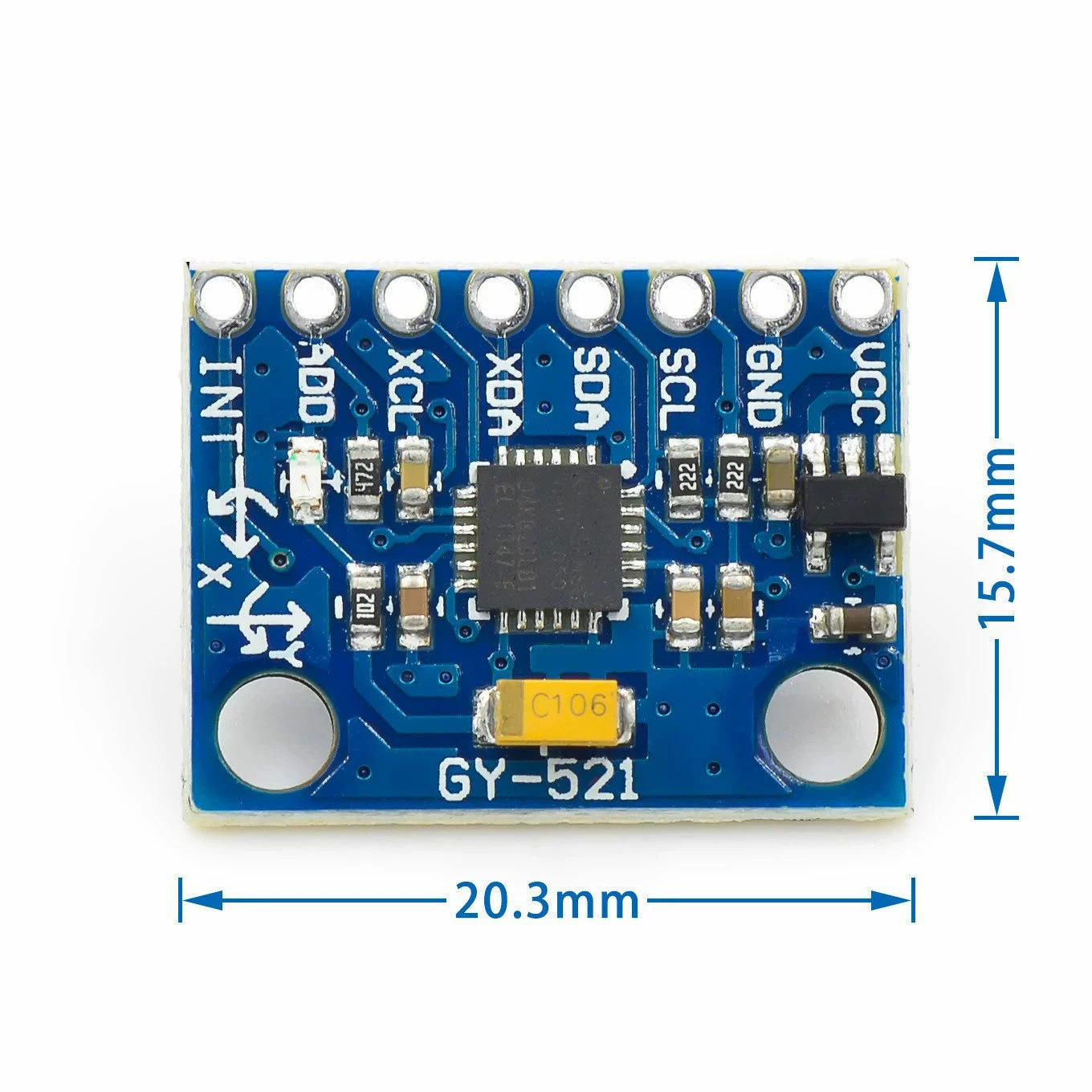 MPU-6050 module three-axis accelerator 6DOF GY-521