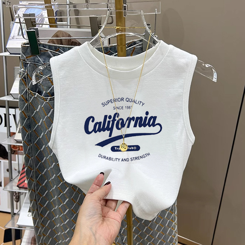 French-Style High-End Camisole for Women, New Summer Model, Chic and Pure, Sweet and Spicy Korean-Style Sleeveless Base Top