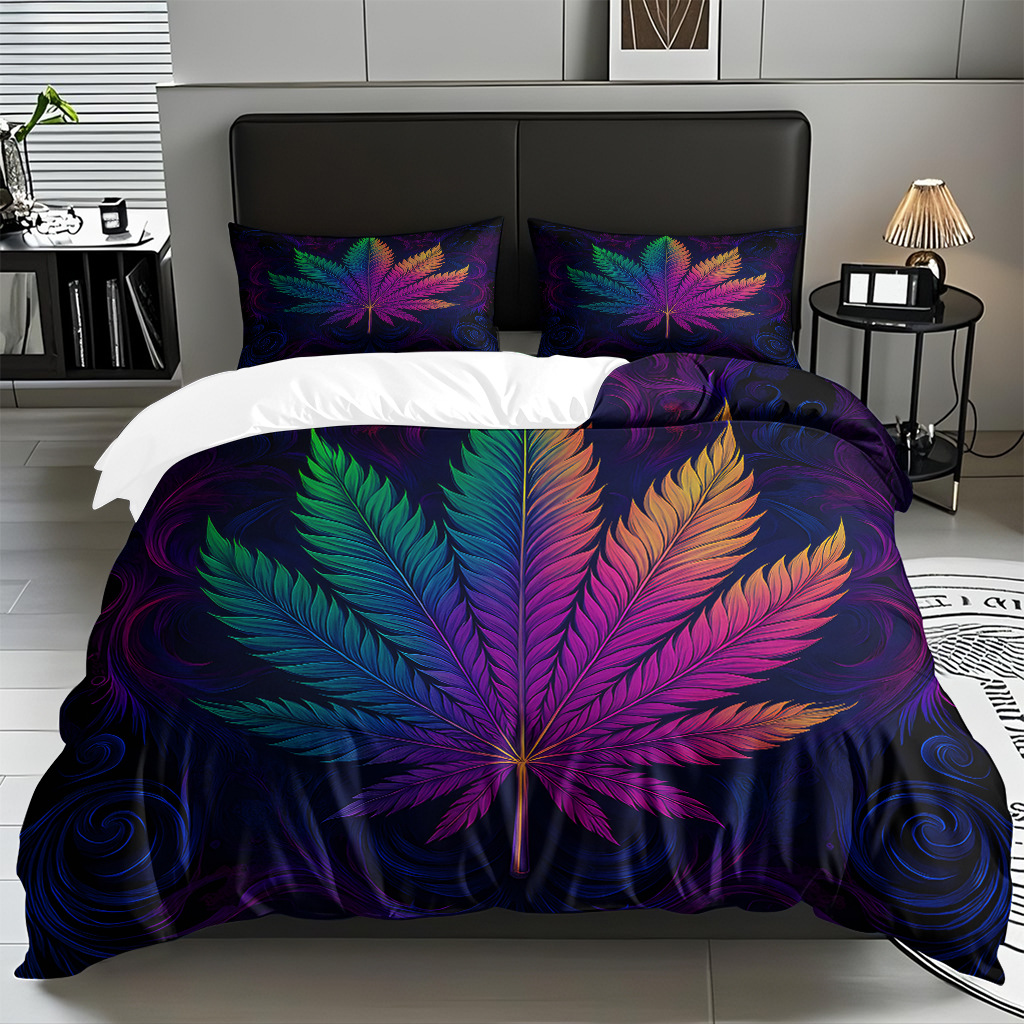 Modo JIT Temu transfronterizo tela doméstica abrasión cubierta hoja de impresión digital set de ropa de cama fábrica directa