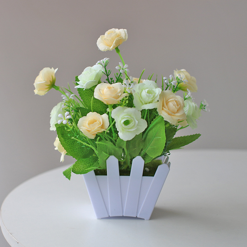 Planta artificial bonsai eucalipto Lysiana flor artificial planta verde Planta artificial decoración del hogar Fuente de la fábrica