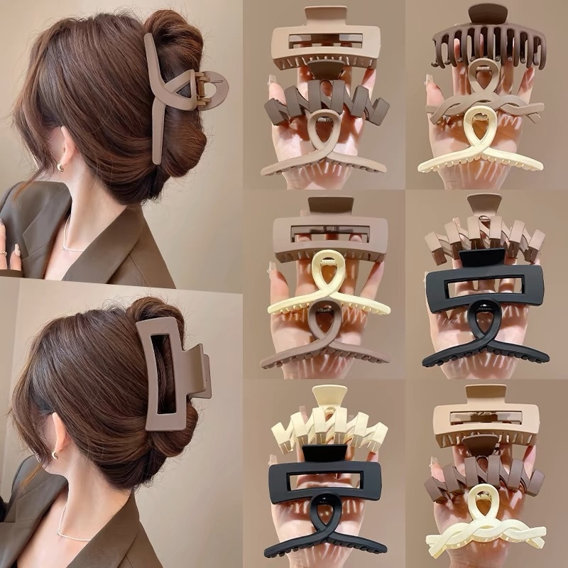 hair accessories children‘s hair accessories hair accessories high-grade antique hair accessories high-grade frosted shark clip large size hair volume