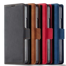 适用三星Z Fold6折叠屏翻盖手机皮套Fold4钱包插卡肤感磁吸保护壳