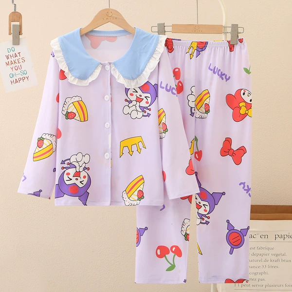 ZP double long baby collar-Q02#Zi Kuromi